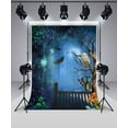 thumbnail image 2 of BSDHOME Polyester Halloween Photo Booth Cartoon Magic Forest Backdrop Animals Props for Fotografia Professional Photography Background Studio 5x7ft, 2 of 4
