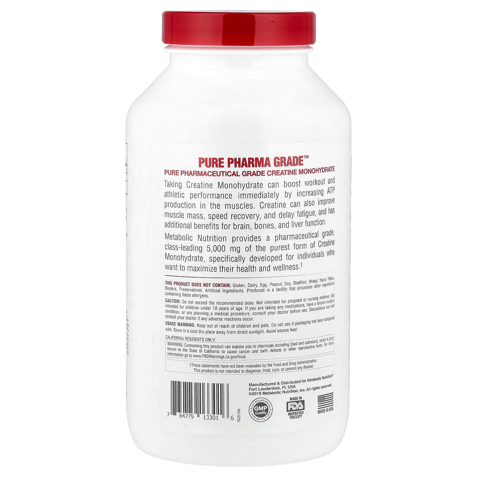 Metabolic Nutrition Creatine, 300 Grams, Powder