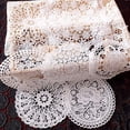 thumbnail image 2 of Ensemble de 4 Napperons en Dentelle, Dessous de Verre en Dentelle, Tapis Rond en Forme de Fleur, Napperons, Dailies, 25 cm, Platycodon Grandiflorum (Style 2), 2 of 2