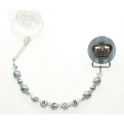 Personalized Name Crown Pacifier Clip