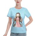 thumbnail image 1 of Women's Basic Short Sleeve T-Shirt Demon Slayer Blade Nidouzi, 1 of 6