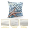 thumbnail image 4 of Pratyus Starfish and Corals Modern Rustic Decorative Couch Pillow Cases Square Design 1PC Home Decor 12x12in, 4 of 5