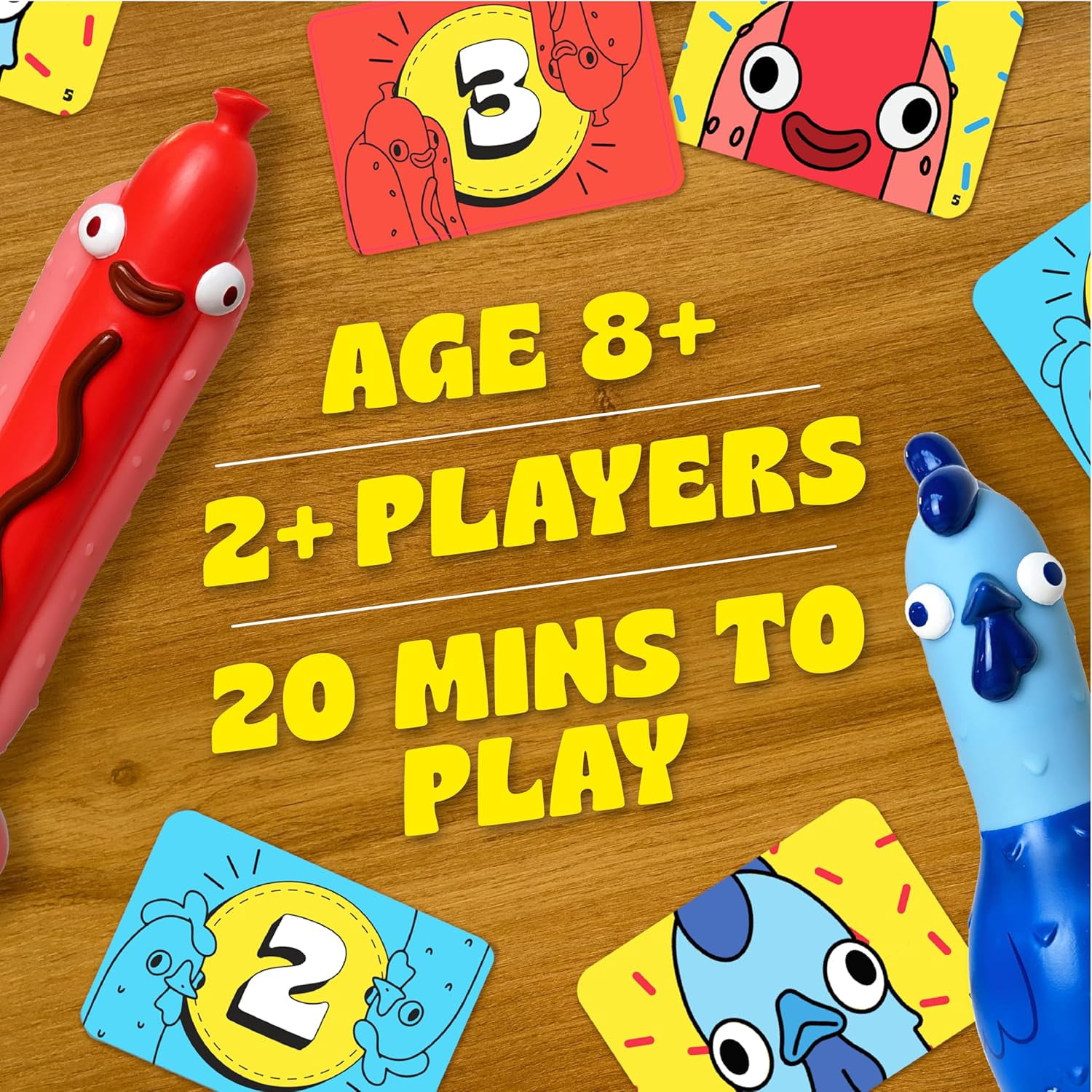 Chicken vs. Hotdog – A Fast-Paced Party Board Game for Kids, Teens, and Adults