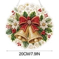 thumbnail image 2 of Christmas Pearl Diamond Art Hanging Ornament Kit, Santa Sun Catcher Ornament, 10in Shaped Acrylic & Pearl Diamond Art Kit for Adult Beginner, Christmas Decor Gift for Home Door Wall Decor, Shape D, 2 of 9