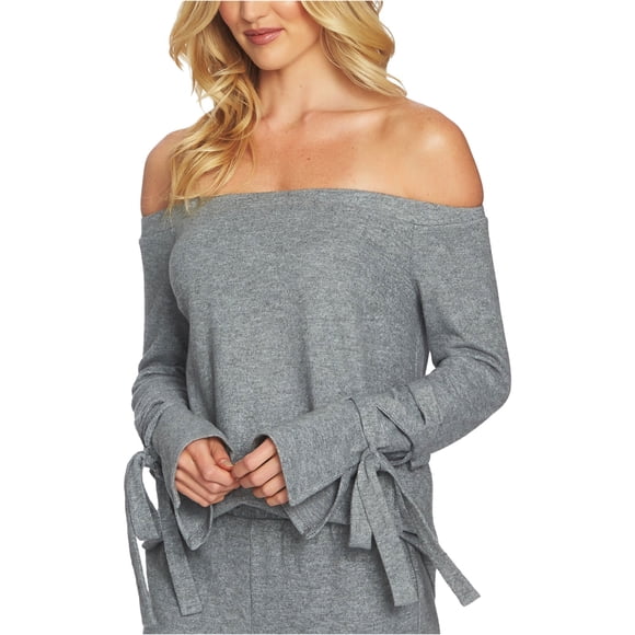 Blusa de punto 1.STATE con mangas anudadas para mujer gris grande