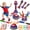 red, variant on Chuvikid 3 in 1 Spider Rocket Launcher for Kid,Ring Toss Game,Jump Toys with Remote Control,Outside & Indoor Sports Toys Gifts for Kids Ages 3-8