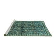 thumbnail image 2 of Ahgly Company Machine Washable Indoor Rectangle Persian Turquoise Blue Traditional Area Rugs, 5' x 7', 2 of 4