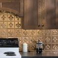 thumbnail image 2 of FASÄDE Fleur de Lis Decorative Vinyl Backsplash 15 sq ft Kit in Polished Copper, 2 of 6