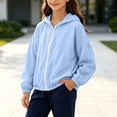 thumbnail image 6 of Acaics Girls Rain Jacket Waterproof lined Hooded RainCoats Windbreaker Size 3-16Y., 6 of 9