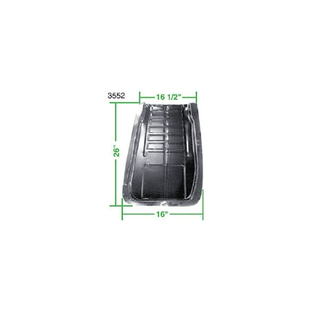Floor Repair Section - EMPI 00-3552-0 Floor Pan Repair Panel For 1954-1979 Volkswagen Beetle - Rear, Driver Side