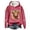 Watermelon Red, variant on Women's Christmas Hoodies Highland Cattle Print Long Sleeve Hooded Sweatshirt Xmas Holiday Fall Fashion Pullover Sweaters Winter Clothes