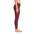 thumbnail image 4 of Red Heart Black Leggings, Heart Yoga Pants, Heart Leggings, 4 of 7