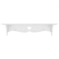 thumbnail image 3 of Estante de pared hueco, colgante de pared tallado en blanco, estante blanco, perchero, gancho, artesanía excepcional, 3 of 8