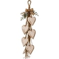 thumbnail image 2 of Hanging Heart Wall Decor, Rustic Farmhouse Hanging Heart Decoration with 5 Layer Wooden Hearts, Vintage Wood Hearts Trinket Shelf Hangings Art, Coastal Blue, 2 of 8