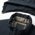 thumbnail image 5 of Men's Lined Thickened Outdoor Casual Style Hooded Coat For Autumn And Winter, 5 of 6