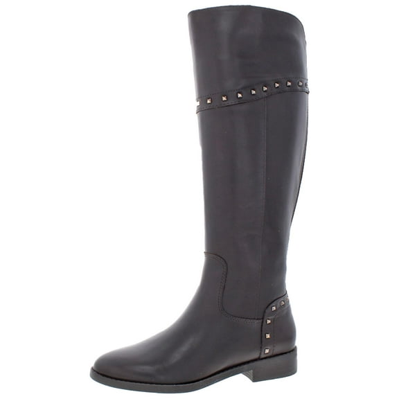 Marc Fisher Women's Secalm Leather Studded Knee-High Riding Boot