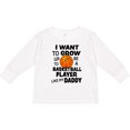 thumbnail image 3 of Inktastic I Want To Grow up To Be A Basketball Player Like My Daddy Boys or Girls Long Sleeve Toddler T-Shirt, 3 of 5