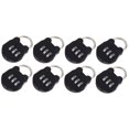 thumbnail image 4 of 8 Pcs Combination Padlocks Metal Three Combination Locks Locker Locks, 4 of 8