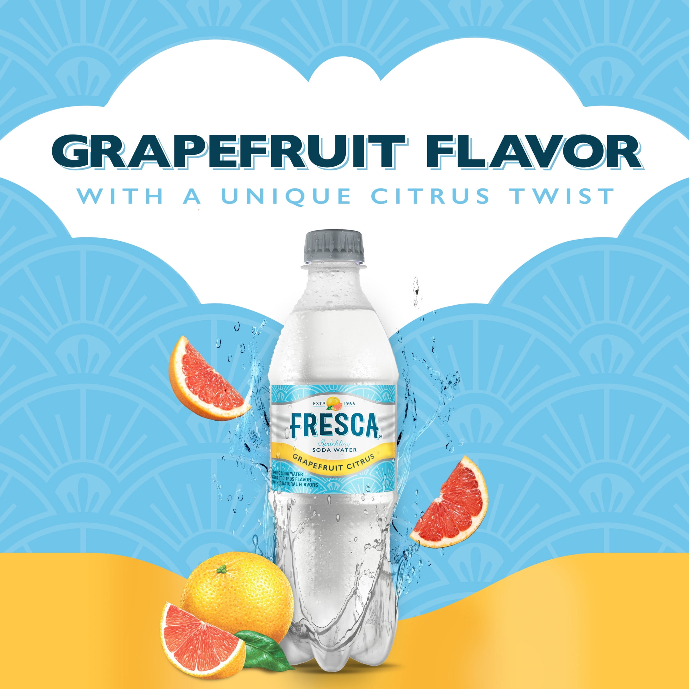 Fresca Citrus Soda Pop Bottle, 20 fl oz