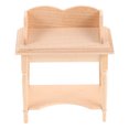thumbnail image 3 of Escritorio en miniatura para casa de muñecas, mesa de madera a escala 1/12, ideal para estudio en miniatura o decoración de sala de estar, 3 of 7
