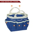 thumbnail image 3 of Jardín Herramientas Bolsa 7.5" x 4" x 5" Grande Oxford Impermeable con Bolsillos Jardín Mano Bolsa Jardinería Planta Herramienta Organizador Almacenamientos Claro Azul, 3 of 6
