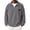 Gray, variant on Fmbrln Mens Corduroy Quarter Zip Sweatshirt Stand Collar Long Sleeve Solid Color Shirts Fall Winter Fashion Pullover Tops with Chest Patch Label Navy M