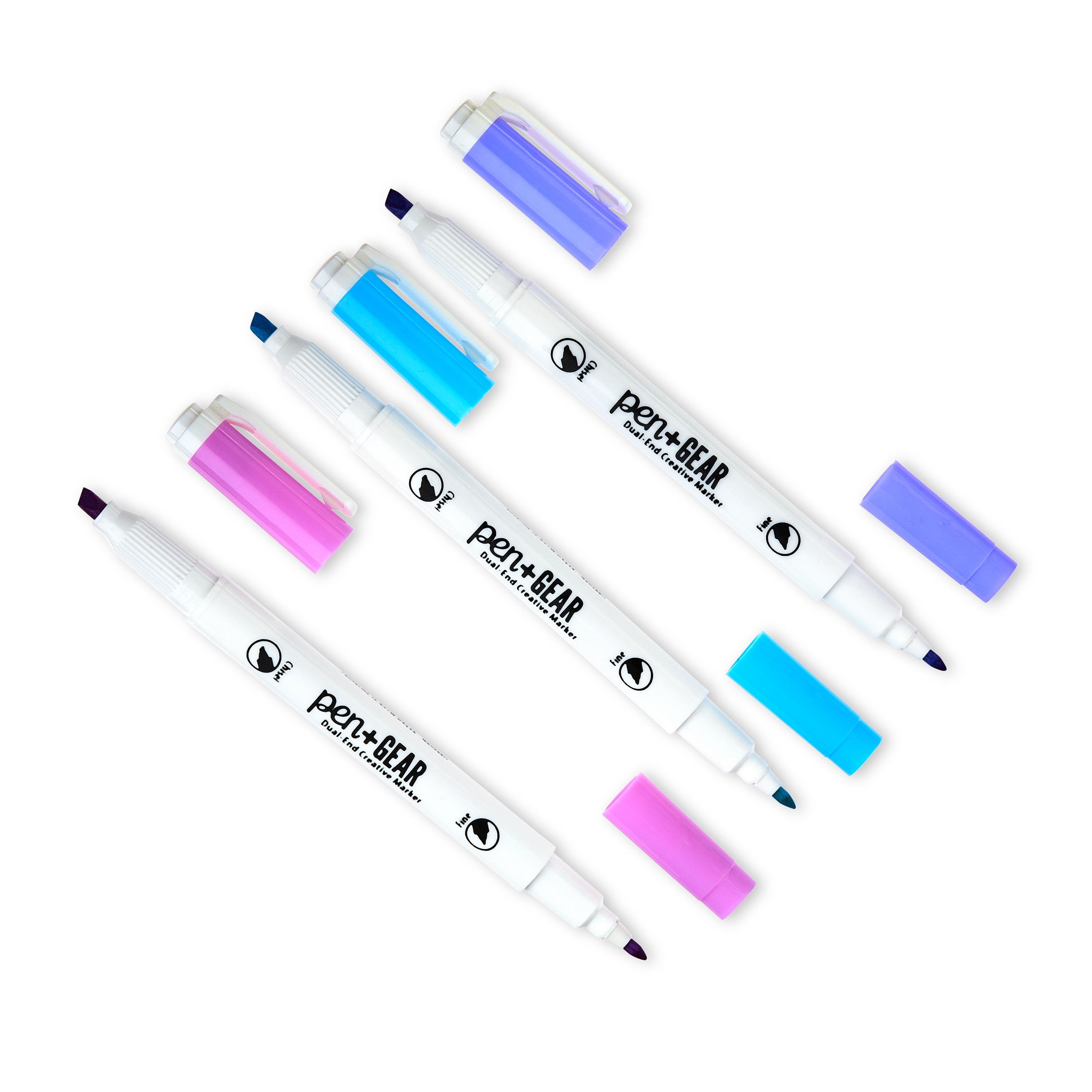 Art Alternatives Dual Tip Marker Set (24-Colors) EMDTSET005 - The Home Depot