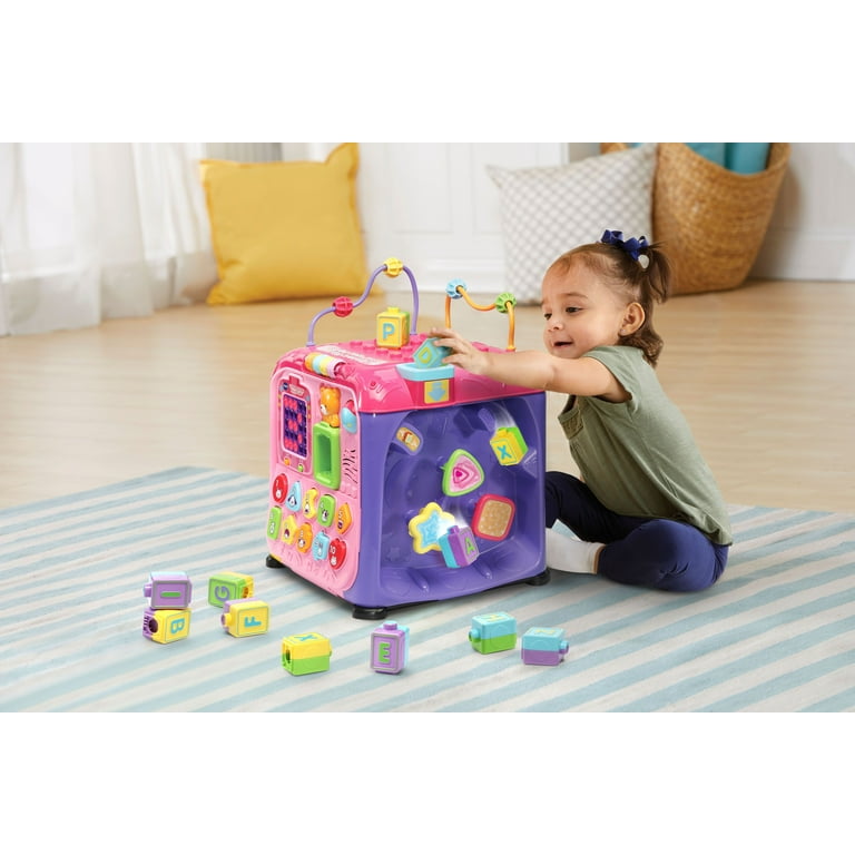 VTech Ultimate Alphabet Activity Cube Activity Toy for Infants Pink