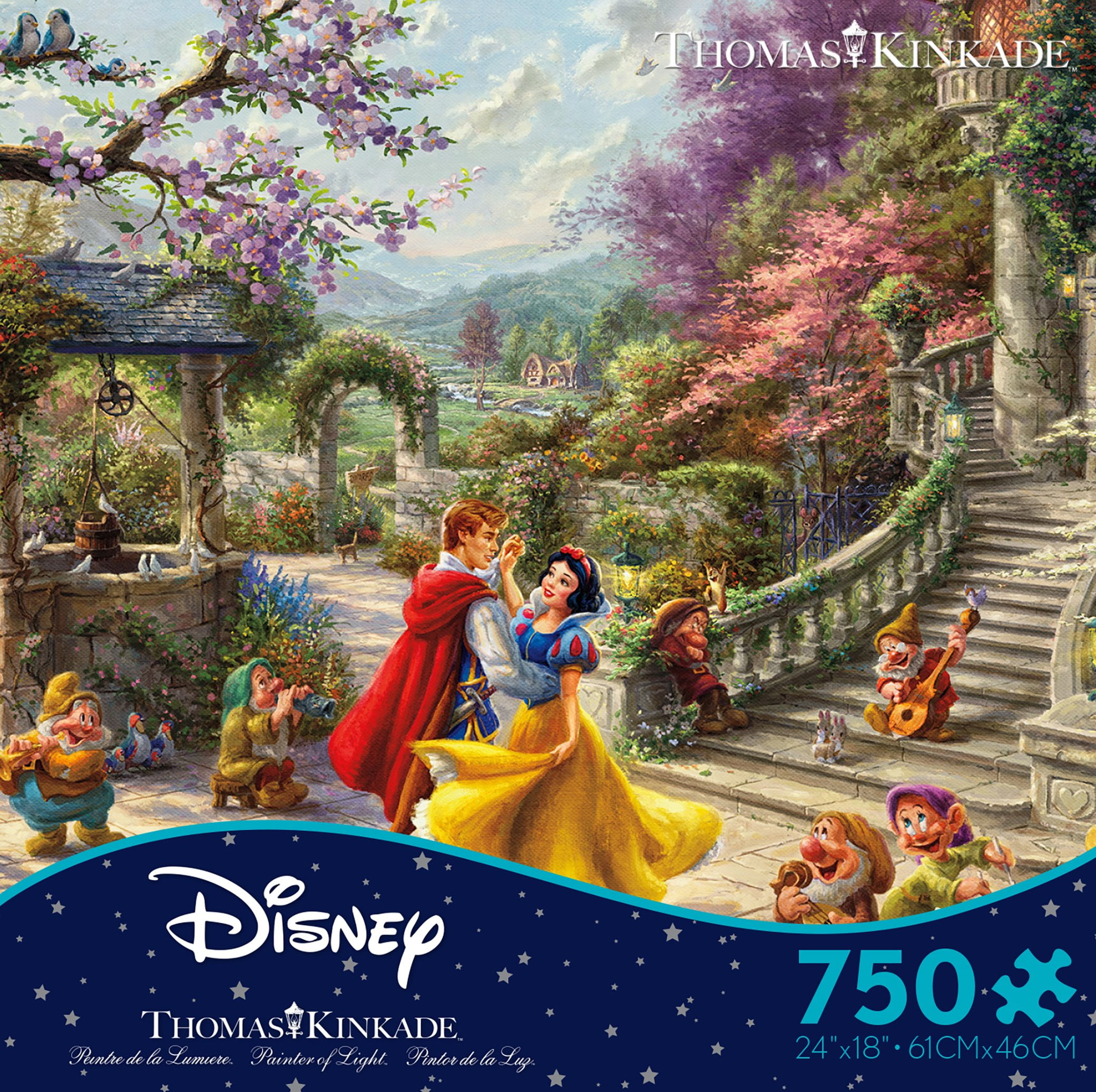 Ceaco Thomas Kinkade The Disney Collection Snow White Dancing In The Sunlight 750 Piece