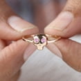 thumbnail image 4 of Pink Sapphire Skull Ring, Gothic Jewelry, Halloween Ring, 925 Sterling Sliver Ring, Handmad Jewelry, Fine Jewelry, Skull Head Ring, 4 of 5