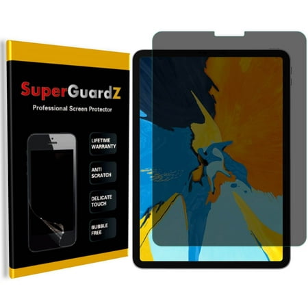 For iPad Pro 11 (2018)  - SuperGuardZ Privacy Anti-Spy Screen Protector [Anti-Scratch, Anti-Bubble] + 2 Stylus (Best Privacy Browser Ipad)