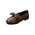 thumbnail image 3 of Women's Patent Leather Mary Janes Shoes Chunky Platform Oxfords with Bow Slip-On Dress Shoe Party Girls School, 3 of 6