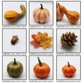 thumbnail image 3 of Fall Décor Pumpkin Ornaments - 50 Pack Miniature Pumpkins for Autumn Wreaths and Thanksgiving Displays - for Seasonal Celebrations and Home Decoration 50PCS, 3 of 8