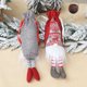 thumbnail image 5 of Inteprter Funda de botella de vino con cordón, manga de encaje roja para hombre mayor sin rostro de Navidad con pierna colgante, de comedor, bolsa de Kits de decoración para fiestas Rojo Inteprter HA068784-02, 5 of 6