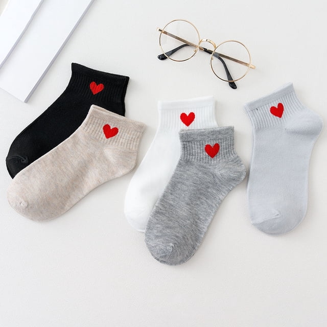 Multicolor Socks 5 Pairs Print Socks for Women Men Girls Series Print Colorful Pattern Novelty Cute Unisex Socks