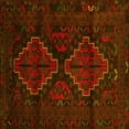 thumbnail image 1 of Ahgly Company Machine Washable Indoor Square Persian Yellow Traditional Area Rugs, 6' Square, 1 of 4