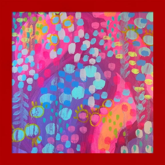 Great Art Now Dots I by Valerie Wieners, Framed Wall Art, 14W x 14H