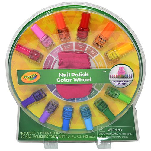 Crayola 12pk Nail Polish in Clamshell