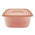 thumbnail image 3 of Mainstays 14 Piece Ombre Plastic Food Storage Set, Terracotta Ombre, 3 of 5