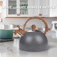 thumbnail image 2 of Whistling Tea Kettle, 2.5 Quart Stainless Whistle Teapot Water Boilers for Stovetops, Induction Stone Kettle with Loud Whistle - Perfect for Preparing, 2 of 4