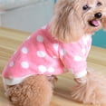 thumbnail image 5 of Dog Cat Sweater, Fashion Casual Cute Flower Decor Soft Skin-friendly Cozy Plush Winter Warm Windproof Coat Pet Clothes Costume for Puppy Small Medium Large Dog Outdoor Daily Wear, 5 of 8