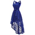thumbnail image 4 of Elegant Plus Size Party Dress For Women V Neck Sleeveless Lace High Waist Formal Evening Gown, 4 of 8