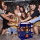 thumbnail image 5 of Water Bottle Drink Camp Beer Carrier Folding Beer Basket Foldable Cup Foldable Beverage Carrier Foldable Plastic Cup Beverage, 5 of 5