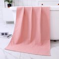 thumbnail image 1 of Xiao Hua 1 toalla de algodón puro con textura de gofre, multiusos para baño, gimnasio, ducha, deportes y como toalla. Resiste diversas situaciones sin esfuerzo. 70 x 140 cm (rosa)., 1 of 5