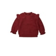 thumbnail image 3 of Wonderluxe Baby Girls' Long Sleeve Sweatshirt and Pant, 3-Piece Set, Sizes 0-3M-24M, 3 of 13
