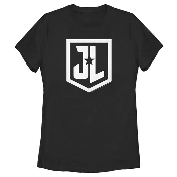 Women's Zack Snyder Justice League Badge Logo  Graphic Tee Black Large