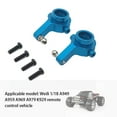 thumbnail image 3 of Portador del eje de dirección delantero de aleación de aluminio Vogacara para coche RC 1/18 Wltoys A949 azul, 3 of 6