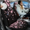 thumbnail image 2 of Uorisanigo Automotive Seat Cover, Easy to Install Cherry Flower Hummingbird Front Drive Seat Cover, Flurry Universal Car Accessories for Auto Trucks Van SUV, 2 of 7