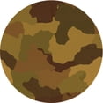 thumbnail image 1 of Ahgly Company Machine Washable Indoor Round Transitional Sedona Brown Area Rugs, 5' Round, 1 of 7