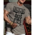 thumbnail image 3 of Gymish Strength Is Earned Not Given Workout T-Shirt – Motivational Lifting Gym Shirt for Men, Athletic Fitness Tee, Funny Gym Apparel, 3 of 5